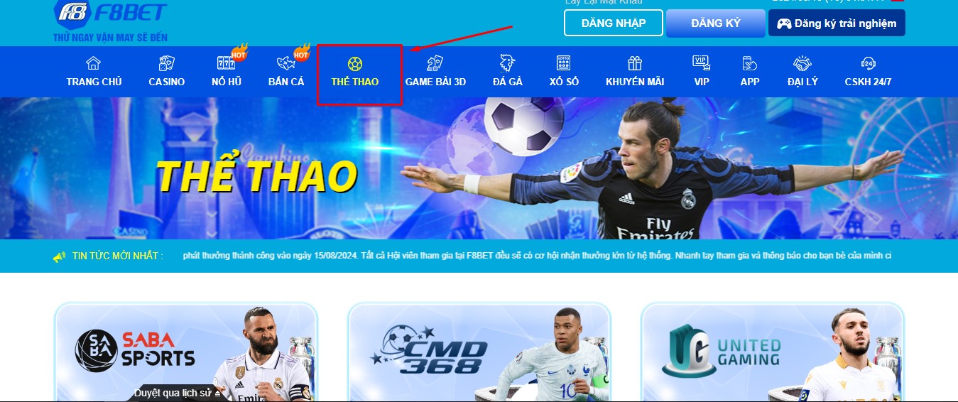 Giới thiệu các siêu phẩm thể thao F8bet cho bet thủ