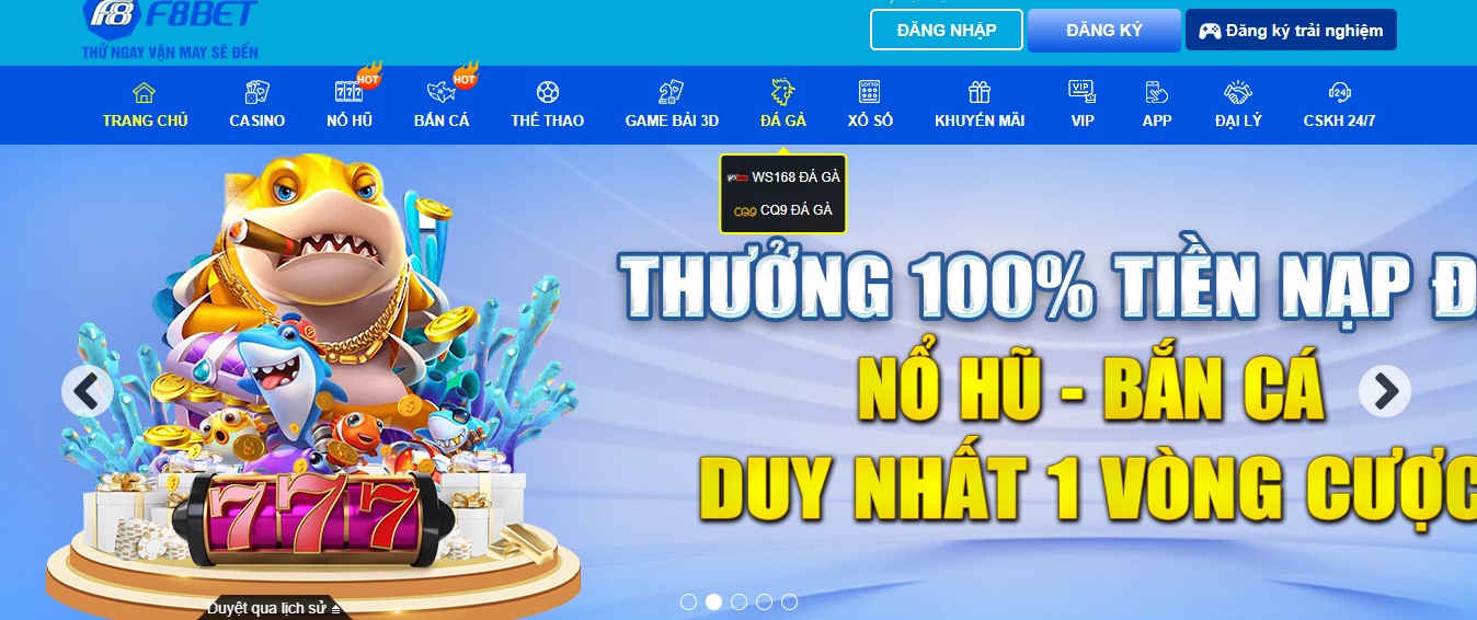 Thanh toán nạp tiền F8bet thông qua internet Banking